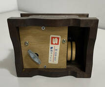 エジソン 蝋管蓄音機型 オルゴール 木製ミニアンティーク_画像6