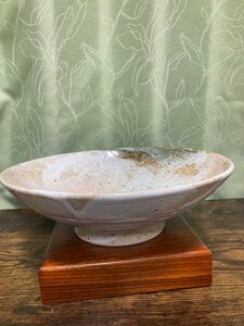 美濃焼 どんぶり 8寸多用丼 粉引盛り皿 鉢　直径24.3寸皿 高さ7.5cm