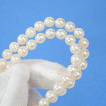 アコヤ本真珠 ネックレス 6.0-6.4mm 41cm 23.6g Akoya Pearl Necklace_画像7