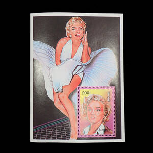 未使用 切手 マリリン・モンロー モンゴル 発行 小型シート 303 Marilyn Monroe