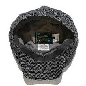 アイルランド製 【 Hanna Hats / ハンナハッツ 】 秋冬の定番【 Harris Tweed / ハリスツイード 】生地使用 ツイード キャスケット Lの画像3