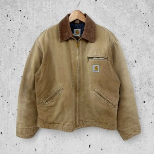 CARHARTT DETROIT JACKET DUCK WORK JACKET CARHARTT BROWN カーハート デトロイト ジャケット ブラウン 【Vintage】【古着】