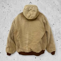 CARHARTT ACTIVE JACKET DUCK ZIP PARKER BROWN カーハート アクティブ ジャケット ダック パーカー ブラウン【Vintage】【古着】_画像2