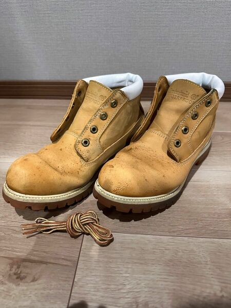 Timberland ティンバーランド イエロー ブーツ ウォータープルーフ メンズ 9 27.0