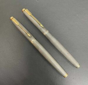 E[PARKER] Parker si gap fountain pen STERLING #75 pen .14K antique MADE IN USA2 pcs set junk 