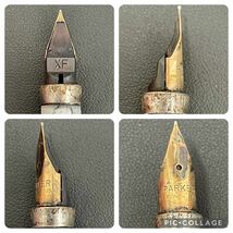 E【PARKER】パーカー　シズレ　万年筆　STERLING #75 ペン先14Kアンティーク　MADE IN USA2本セット　ジャンク品_画像6