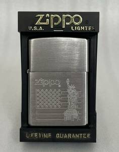 【T】Zippo ジッポ ジッポー ライター 自由の女神 星条旗 アメリカ国旗 リバティ 