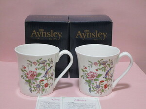  new goods Aynsley| Aynsley pen block pair mug | yoke mug regular price 5,280 jpy ×2 piece =10,560 jpy.!