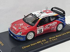 ixo 1/43 CITROEN Xsara WRC #18 Winner MC Rally 2003 S.Loeb [RAM100] /イクソ/シトロエン クサラ モンテカルロ ラリー優勝車/ローブ