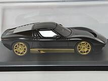 LookSmart 1/43【ロム特注】Lamborghini Miura Concept (Black/Gold) /ルックスマート/ランボルギーニ ミウラ コンセプト/メイクアップ等_画像7