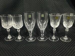 * wine glass pe Agras 3 pair pe Agras CRISTAL DE FLANDRE HOYA glass other glass the glass crack, scratch dirt none beautiful goods 