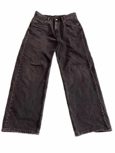 【ZARA】WIDE-FIT WASHED DENIM PANTS/ BLACK