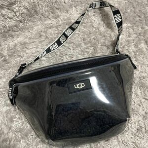 極美品　UGG ボディバッグ NASHA BELT BAG CLEAR ブラック　