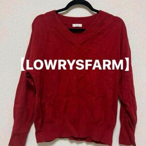 【LOWRYSFARM】 Vネックセーター