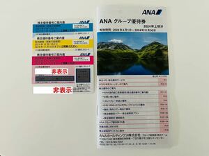 送料込みの1円スタート! ANA 全日空 株主優待券 3期間分 期限はそれぞれ'24/5末,'24/11末,'25/5末 おまけのクーポンあり