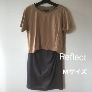 Reflect Good condition Mサイズ コーデ風ドッキングワンピース　リフレクト　ひざ丈