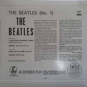 UK盤 7inch EP/The Beatles No.1/mono モノラル/EMI-Parlophone/GEP 8883/1981年 英国盤の画像9