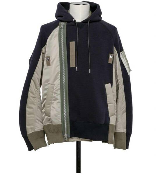 希少人気 sacai 23-03173M Sponge Sweat Hoodie サイズ4