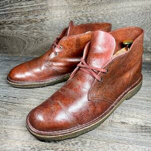 *Clarks ORIGINALS* Clarks оригинал 25.0cm( надпись GB7 US7 1/2) ботинки чукка Brown мужской кожа обувь обувь кожа б/у takkyubin (доставка на дом) быстрое решение 