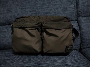 ポーター フォース ショルダーバッグ　オリーブドラブ　極美品　 PORTER　FORCE