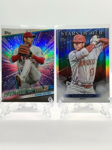 【インサート／STARS OF MLB2枚セット】大谷翔平、最新2024ver & 2022ver - 2024 Topps Series 1 #SMLB-21／2022 Topps Series 1 #SMLB-24