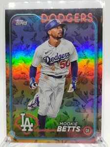 【激レア／Rabbits☆最新2024】ムーキー・ベッツ - 2024 Topps Series 1 #250 ～大谷翔平とドジャースMVPトリオ形成～