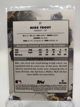 【高級仕様カード】マイク・トラウト - 2023 Topps Inception Baseball #27 Mike Trout ~大谷翔平の兄貴分、盟友、ライバル～_画像3