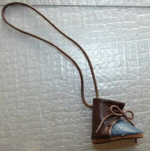 * IBIZAibisa back charm shoes tea blue leather product new goods unused not for sale *