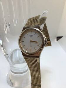 【CITIZEN】中古品　稼動品　電池交換済　クオーツ腕時計　7-94 sh