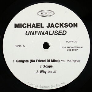 １２”/２枚組/DJプロモ盤/Michael Jackson/Unfinalised/Epic/MJUNFLP01/レア盤