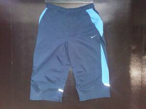  шорты dry 150(M) NIKE колено внизу длинный отражающий темно-синий синий 