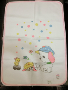 【レトロ】ベビー毛布 85×120 カシミロン 犬 昭和 日本製