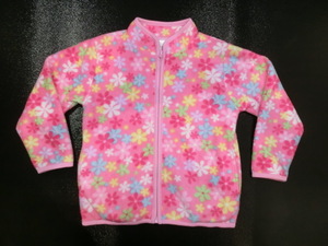  fleece jacket 110ma The way z reverse side mesh floral print pink 