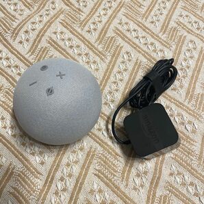Echo Dot (エコードット) 第4世代 - スマートスピーカー with Alexa、グレーシャーホワイト 時計表示モデル