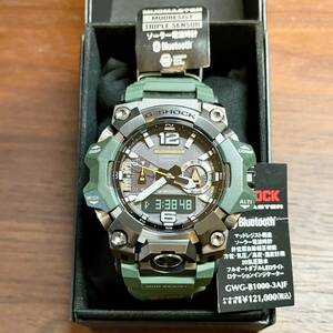 極美品 国内正規品 タグ有り カシオ CASIO G-SHOCK MUDMASTER GWG-B1000-3AJF グリーン カーキ フラッグシップモデル トリプルセンサー