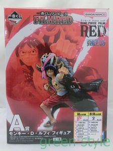 ＃ 1番くじ　ワンピースFILMRED　A賞　モンキー・D・ルフィ　フィギュア　全1種　バンダイ　BANDAI NAMCO　未開封品