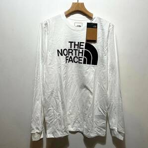 送料無料 即決 新品 日本未発売 正規品 USA限定 The North Face ノースフェイス US-S ロゴ 長袖Tシャツ ロンT WHITE