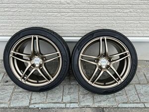 Yokohamawheels AVS MODEL5 8j+38 2本セット ADVAN NEOVA AD09 215/45/17 5H 114.3