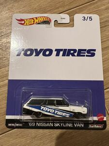 ホットウィール Hot wheels car culture NISSAN SKYLINE VAN TOYO TIRES トーヨータイヤ スカイラインバン セブンイレブン リアルライダー