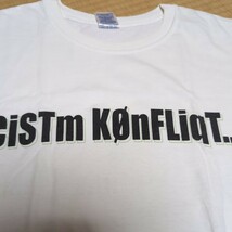 THE MAD CAPSULE MARKETS CiSTm K0nFLiqt... Tシャツ マッドカプセルマーケッツ 希少 Lサイズ ホワイト ギルダンボディ_画像4