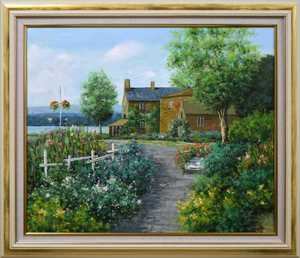 Art hand Auction Akira Ikuta Victoria, Canada Oil painting, F20 size ■ SAG member ■ Featured in the 2022 Art Yearbook ■ Popular with flower lovers [Otake Art] Guaranteed authentic, Painting, Oil painting, Nature, Landscape painting