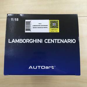 119 T-198/AUTOart オートアート 1/18 Lamborghini ランボルギーニ Centenario チェンテナリオ SOLD WHITE 79111の画像2