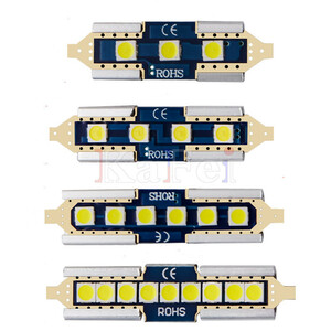 1円スタート！送料無料！12V専用 T10 サムスン製3030チップ搭載 無極性 ホワイト 発光6500K 4本セット