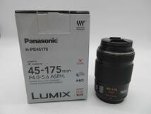 【★１円～★現状販売！】[U8413]カメラレンズ Panasonic LUMIX G X VARIO PZ 45-175mm/F4.0-5.6 POWER O.I.S. [H-PS45175]_画像1