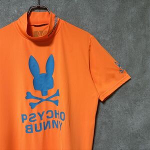 Psycho Bunny サイコバニー モックネック ゴルフ ウェア シャツ メンズ 半袖 ロゴ おしゃれ 