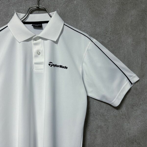 TaylorMade テーラーメイド ロゴ ポロシャツ ゴルフ ウェア 半袖 メンズ スポーツ 襟付き シャツ