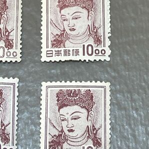 ☆z654☆ 普通切手 ☆ 10円 法隆寺壁画 6枚セット ☆ 同梱対応 ☆の画像4