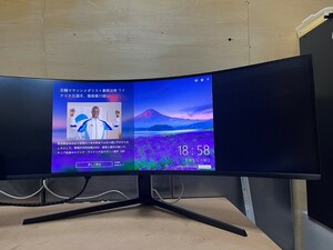 ○ SUMSUNG 49インチ C49G95TSSC オデッセイ G9 ゲーミング 曲面ディスプレイ 5K 240Hz ウルトラワイド ゲームモニター 2021年製 中古品③