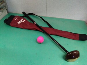 * B) park golf Club NORTH WAY SPORTS NS-2675 North way right strike . for 850mm asics soft case / ball freebie used ①