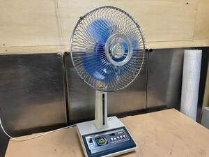 0 that time thing GENERAL electric fan Hi-cool EF-648 30cm blue 3 sheets wings desk .4speed antique operation verification settled used beautiful goods ③